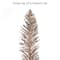 4ft. Pre-Lit Rose Gold Artificial Alpine Pencil Christmas Tree, Clear Lights
